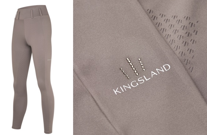 LEGGINGS FULL GRIP DONNA CON PASSANTI KINGSLAND LEA Pantaloni Donna 